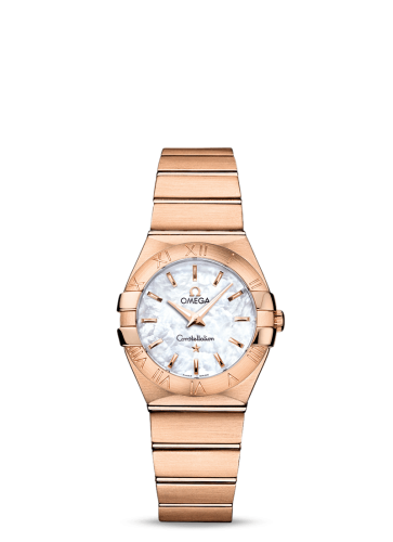 Omega Constellation Quartz 27 Brushed Red Gold / MOP